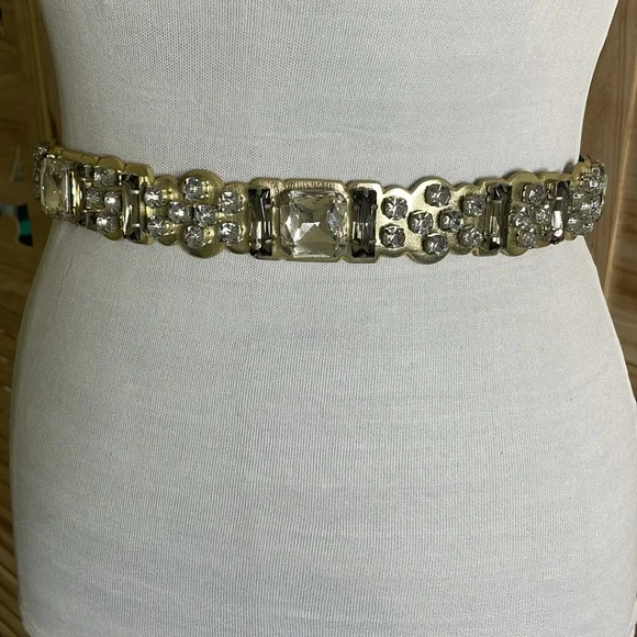 Baubled Boden belt Jeweled Rhinestone L/ XL